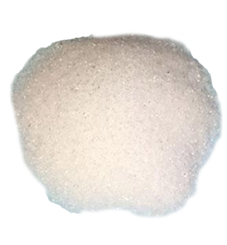 Pile of FLUIDSAP 100 white superabsorbent polymer granules